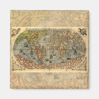1565 Forlani AntiquevWorld Map Renaissance  Magnet