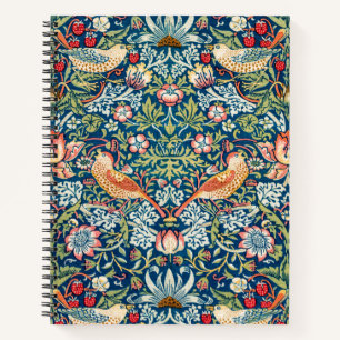 1565-William Morris Strawberry Notebook