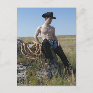 15693-RA Cowboy Postcard