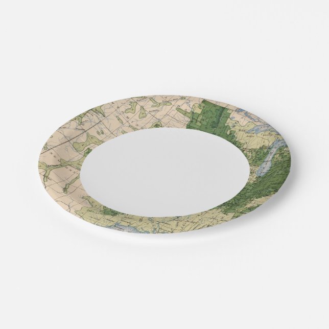 156 Wheat/sq mile Paper Plates (Angled)