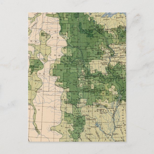 156 Wheat/sq mile Postcard (Front)