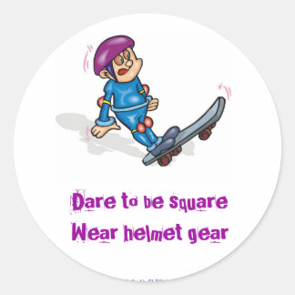 15771511[1]Dare to be square Classic Round Sticker