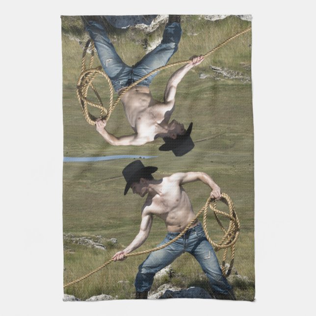 15807-RA Cowboy Towel (Vertical)
