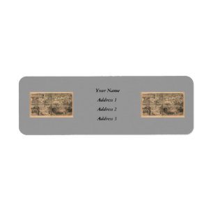 1581 Antique World Map by Nicola van Sype Label