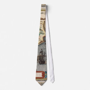 1584 Map of Portugal Neck Tie