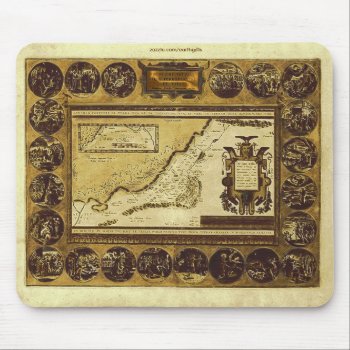 1586 Vintage Holylands Map Mousepad by EarthGifts at Zazzle