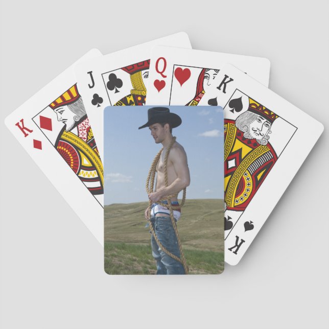 15876-RA Cowboy Poker Cards (Back)