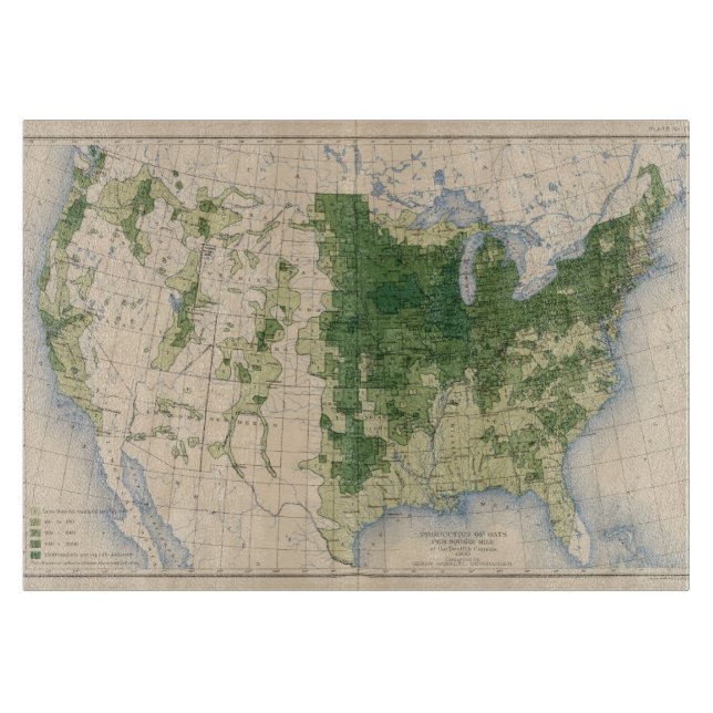 158 Oats/sq mile Cutting Board (Front)