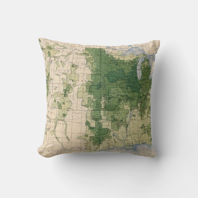 158 Oats/sq mile Throw Pillow (Front)