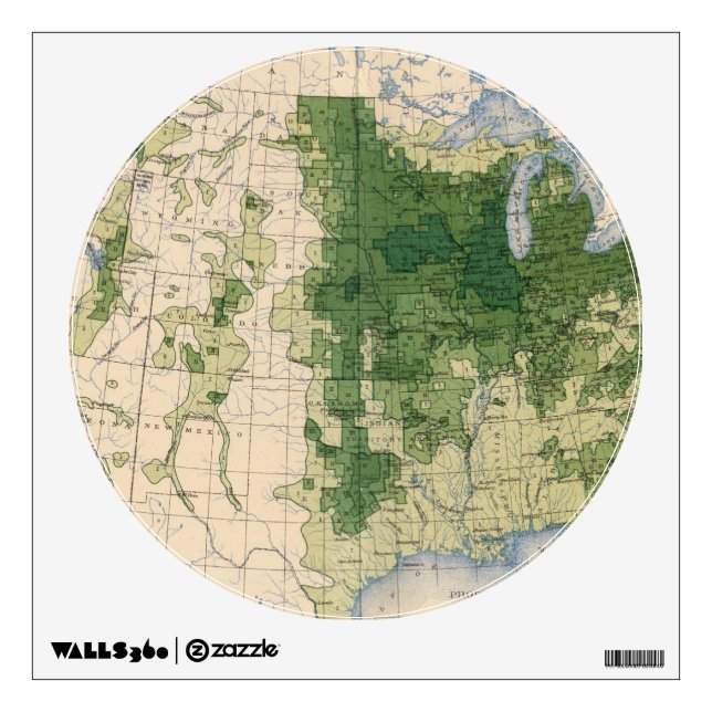 158 Oats/sq mile Wall Decal (Front)