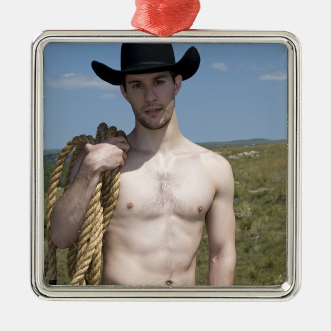 15974-RA Cowboy Metal Ornament (Front)