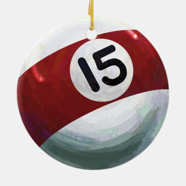 15 Ball Ceramic Ornament (Back)