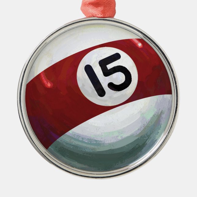 15 Ball Metal Ornament (Front)