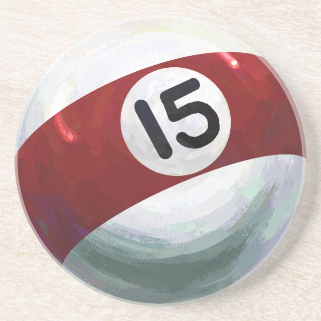 15 Ball Sandstone Coaster (Front)
