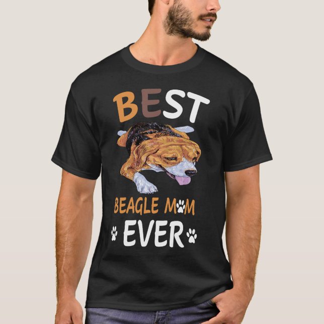 15 Best Beagle Mom Ever T-Shirt (Front)