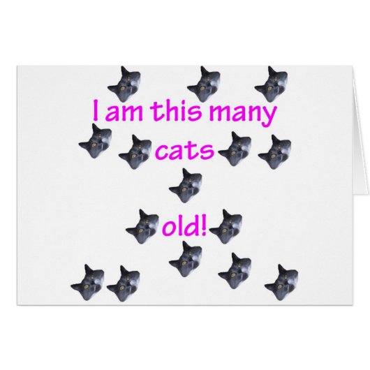 15 Cat Heads Old Cards (Front Horizontal)