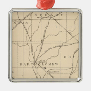 15 Center of population Metal Ornament