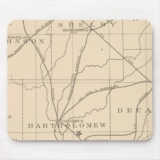 15 Center of population Mouse Pad (Front)