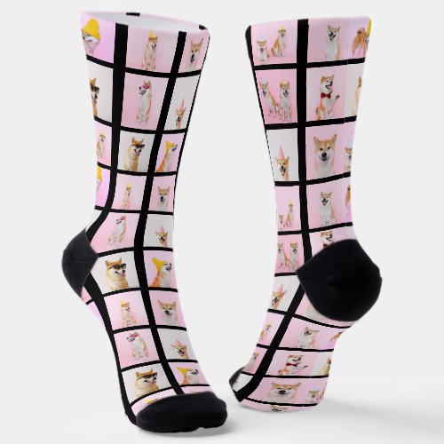 15 Collage Fun Photo Gift Custom Personalized Socks
