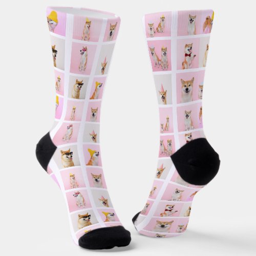 15 Collage Fun Photo Gift Custom Personalized Socks