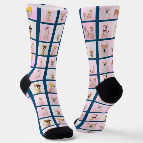15 Collage Fun Photo Gift Custom Personalized Socks