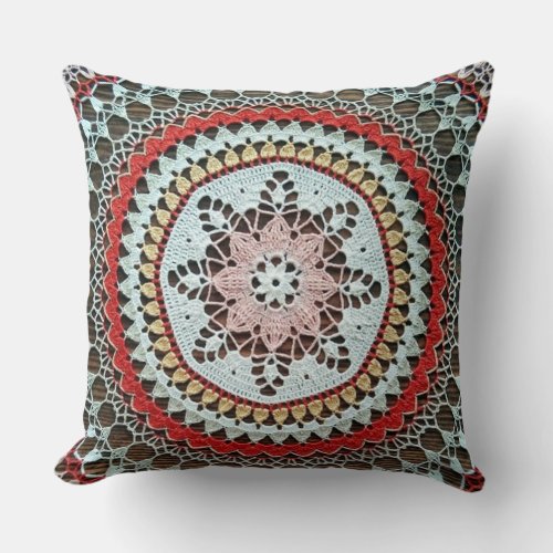 15 Crochet Home Decor Designs Throw Pillow