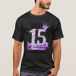 15 & Fabulous I Purple Lilac White Party Group Pho T-Shirt
