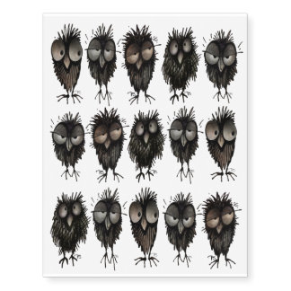 15 Funny Owl Temporary Tattoos