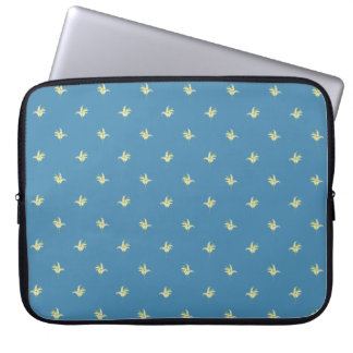 15-inch Laptop Sleeve: Lilies of the Valley, Blue Laptop Sleeve