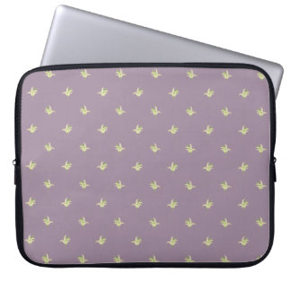 15-inch Laptop Sleeve: Lilies of the Valley, Mauve Sleeve