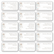 15 Individual Wedding Guest Name Address Sticker