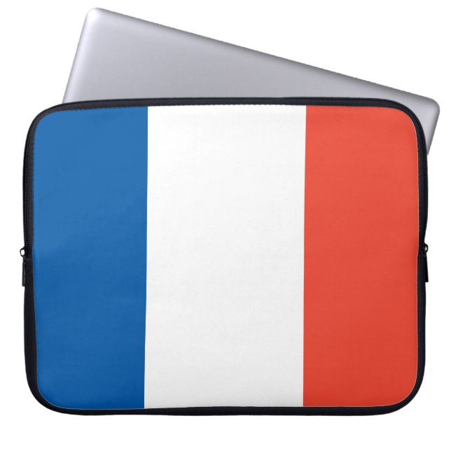 15" Laptoptasche Frankreich Fahne Laptop Sleeve (Front)