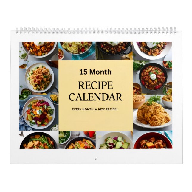 15 Month Recipe Calendar (Cover)