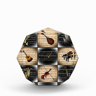 15 Musical Instruments ~ Sheet Music Background Award