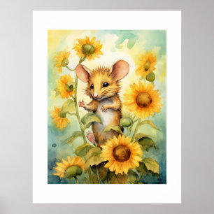 15 of 17 Sunflower Garden Miceville Poster