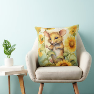 15 of 17 Sunflower Garden Miceville Throw Pillow