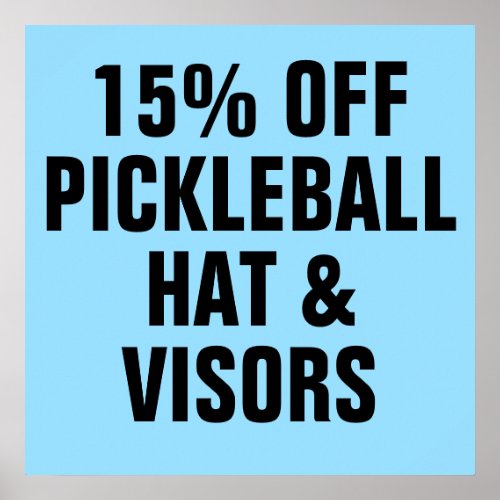 15 OFF Pickleball Hats  Visors Poster