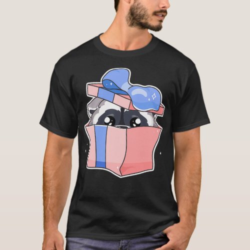 15 off SALE Raccoon look from gift box T_Shirt