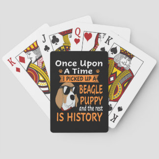 15 One Upon A Time  Beagle Puppy Poker Cards