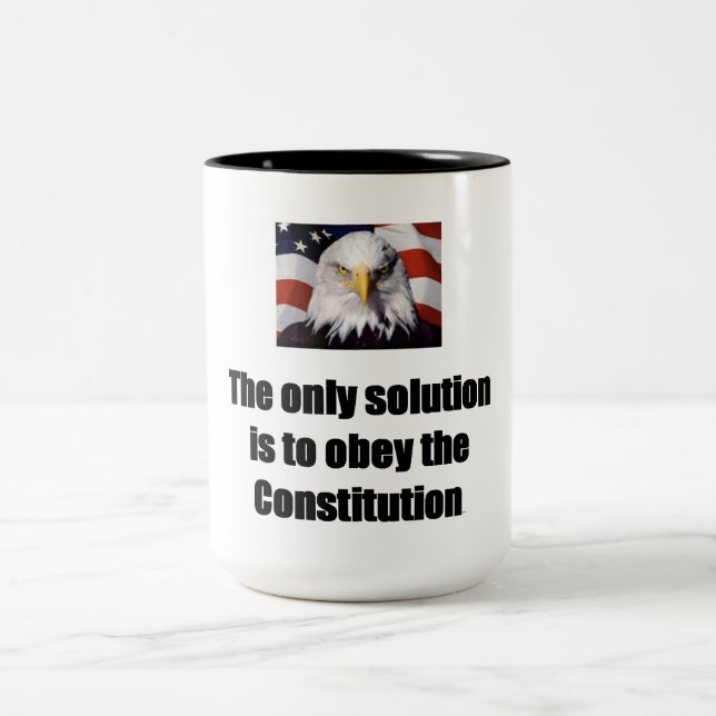 15 oz. Coffee Mug w/ Bald Eagle w/ The only (Center)