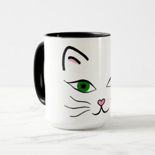 15 oz. Combo Mug - Kitty Face