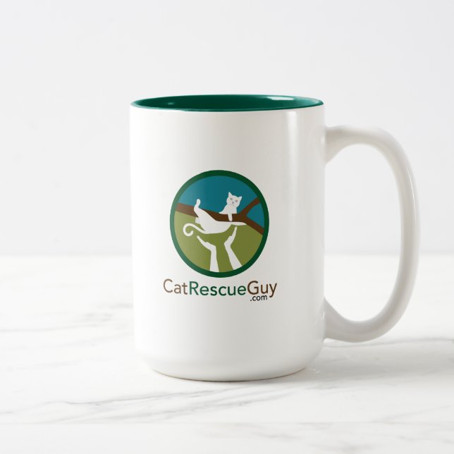 15 oz logo front and back Two-Tone coffee mug (Right)