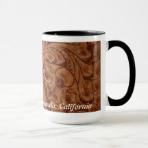 15 oz mug Rancho Del Vinedos Temecula CA  leather