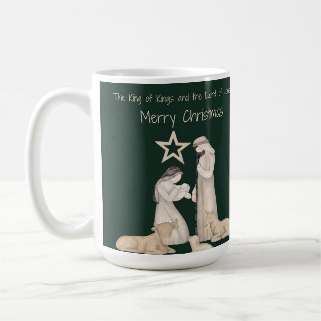15 oz Nativity Christmas Mug  (Left)