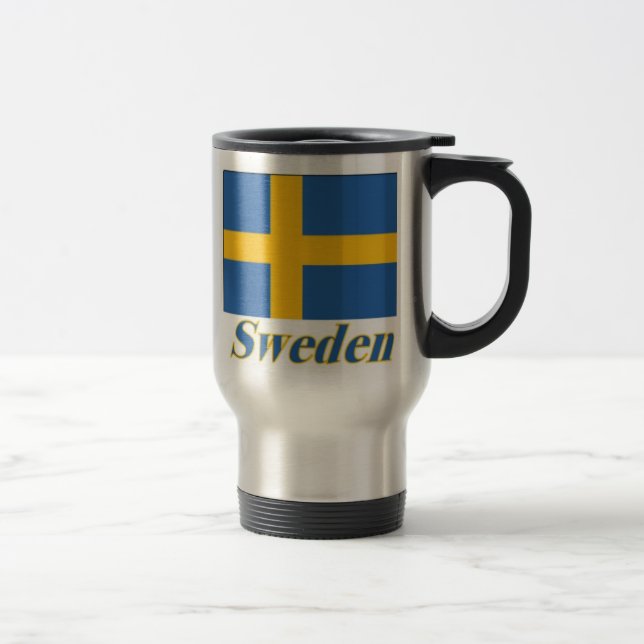 15 oz Stainless Commuter Mug Flag/Sweden (Right)