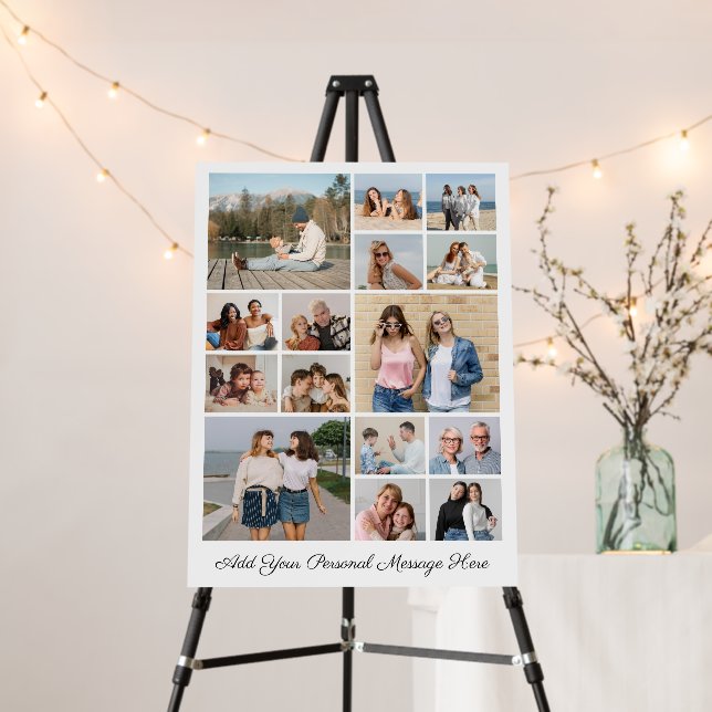 15 Photo Collage Add Your Own Greeting Foam Board (In Situ (Stand))