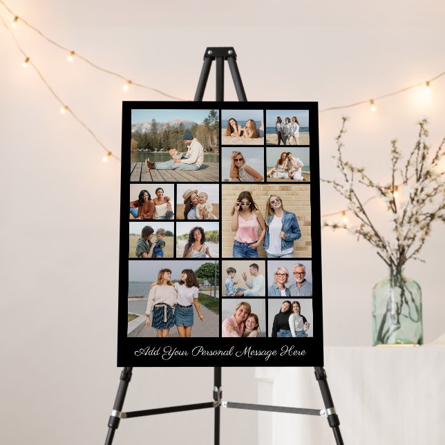 15 Photo Collage Add Your Own Greeting Foam Board (In Situ (Stand))