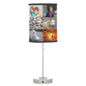 15-photo Personalized Photo Table Lamp (No Border) (Back)
