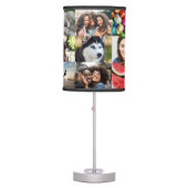15-photo Personalized Photo Table Lamp (No Border) (Front)