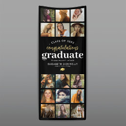 15 Photo Vertical Graduation Party Banner